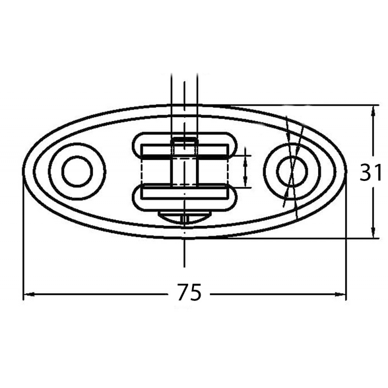 Soporte de horquilla giratorio de 180 grados FNI S5959-A0070