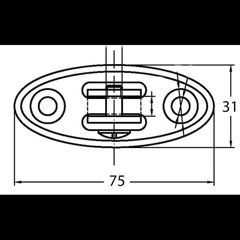 FNI Supporto a Forcella Snodato 180 Gradi S5959-A0070