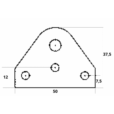 Uflex Supporto Inox Piano 65289W