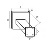 FNI Supporto Motore Hp.25 2T 9, 9 4T 1010