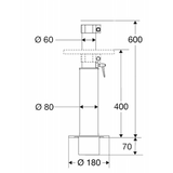 Barka Teleskopstütze mm 400/600 10700/37+00106