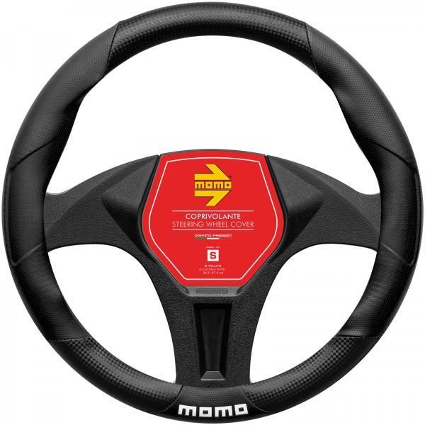 Momo Tuning Steering Wheel Cover Black/Matte Carbon 36.5-37.9 cm
