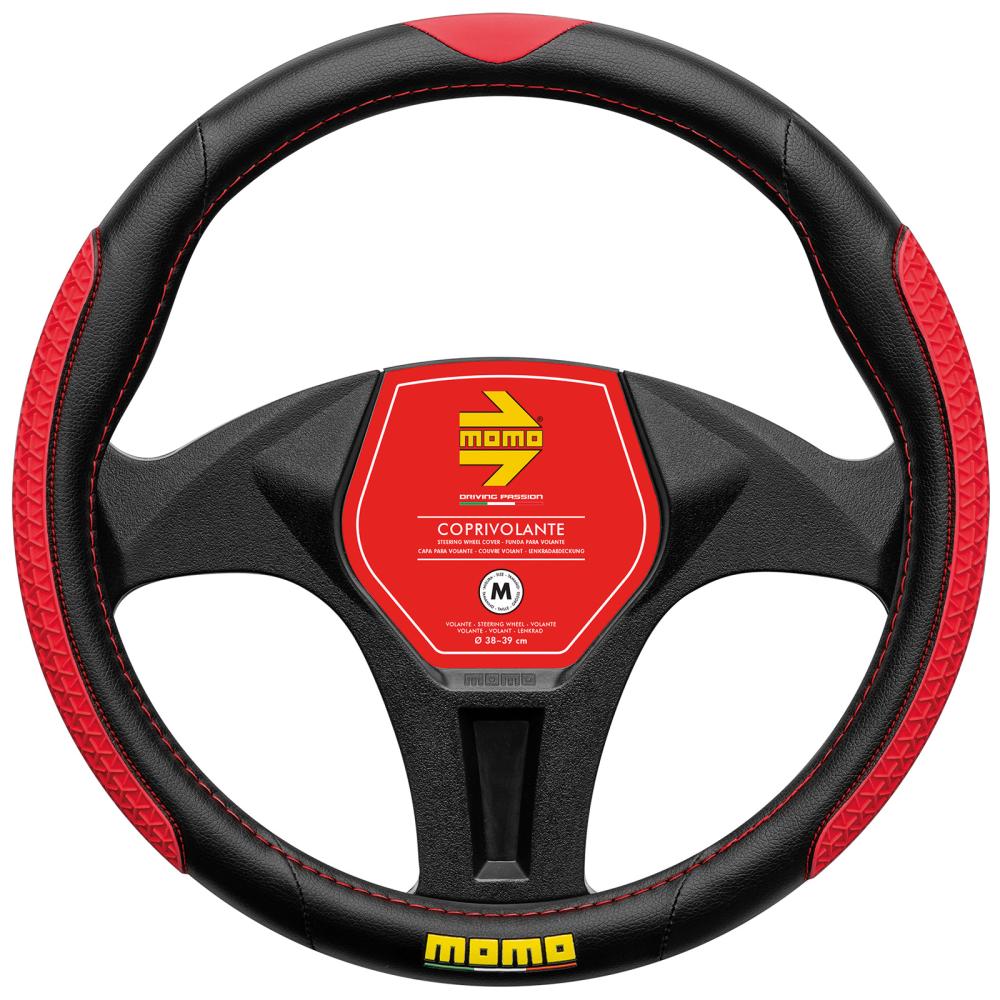 MOMO Drop Coprivolante PVC Nero/Rosso 38-39 cm