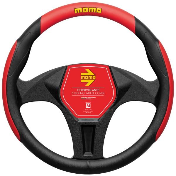 Momo Superanatomic Steering Wheel Cover Black/Red 38-39 cm
