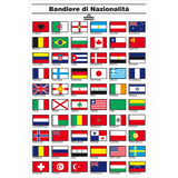 Cuadro Erregrafica de Banderas Nacionales Cm 16X24 5252154 NAUTICA