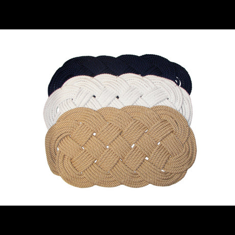 Knights White Rope Rug mm 470X250 581.WHITE