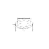 Marine Town Nautica 316 Tapa de acero inoxidable Diámetro 114 mm 9026401