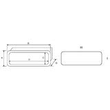 Nuevo compartimento de almacenamiento de pared Rade 45344