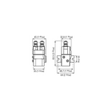 Contactor rápido de 2 terminales, 12 voltios, FTT621512000A00