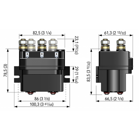 Quick Teleruttore 4 Terminali 12 Volt FTT641512000B00