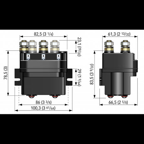 Quick Contactor 4 Terminals 12 Volt FTT641512000B00