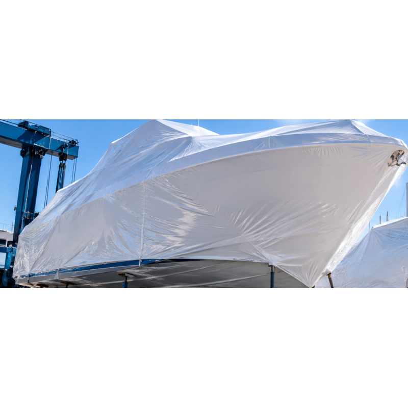 Eiffel Telo Termoretraibile Mt 6X50 BIANCO UV MT.6X50 COPERTURA BARCA RIMESSAGGIO