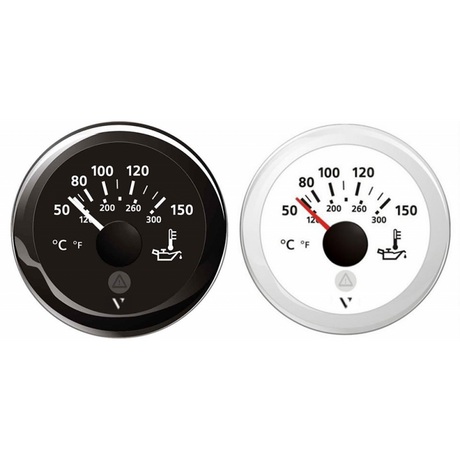 VDO Motoröltemperaturanzeige Schwarz 12/24 V 60231FA