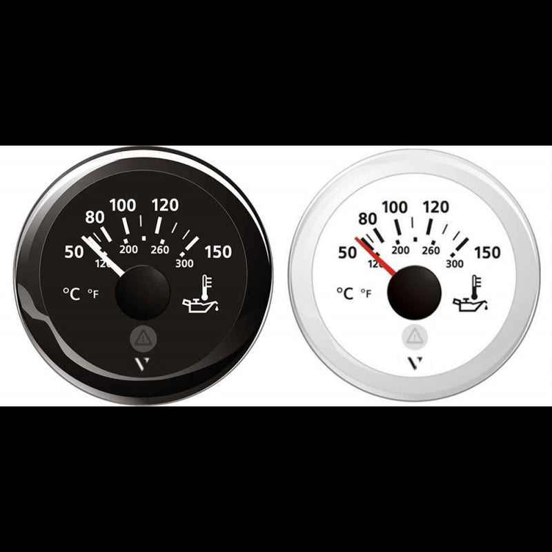 VDO Motoröltemperaturanzeige Schwarz 12/24 V 60231FA