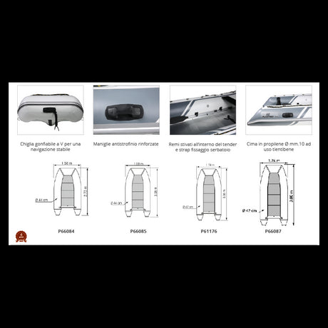 Tender Trail P270KH 2.72 m 66084 Plastimo