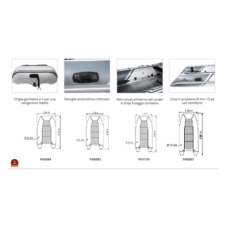 Tender Trail P270KH 2.72 m 66084 Plastimo