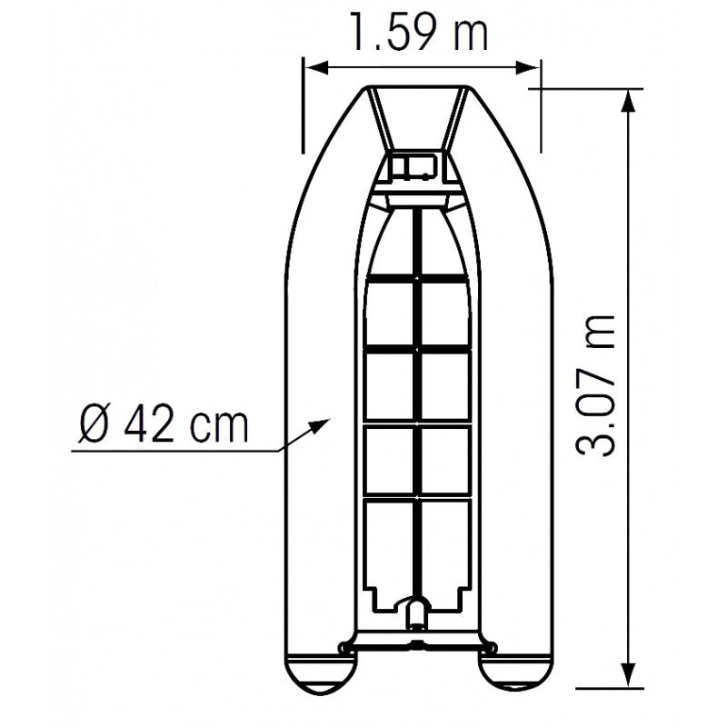 Plastimo Tender Yacht Alluminio 3, 4 Mt 66098