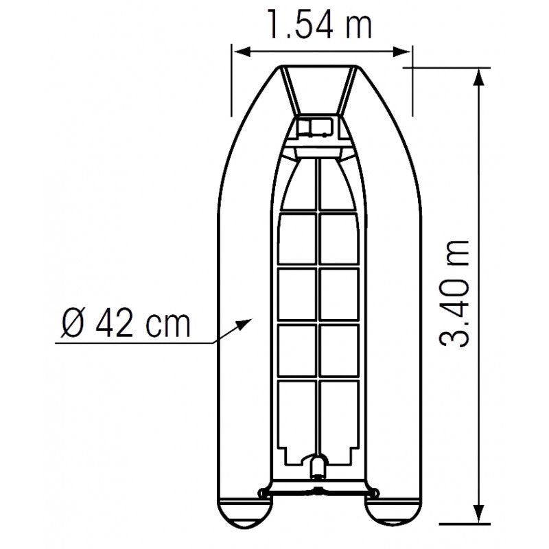 Plastimo Tender Yacht Alluminio 3, 4 Mt 66098