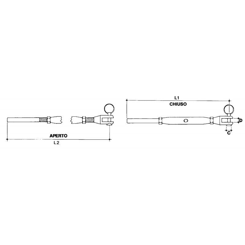 FNI Tenditore Pressare Diametro mm 2, 5 S0272-A0525