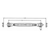 FNI Tenditore Inox M4 Forcella S0251-A0004