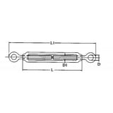FNI Tenditore Inox M4 Occhio-Occhio S0222-A0004