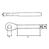 Mavi.Mare Terminal for Steel Cables Press Eye Diameter mm 2.5/3 108.03