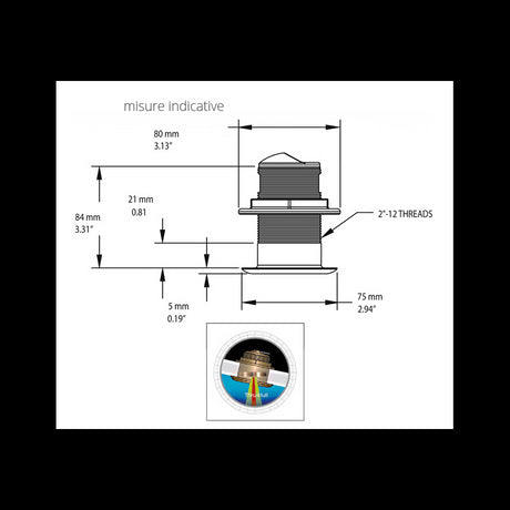 Lowrance Trasduttore B150M 0 Gradi 000-13920-001