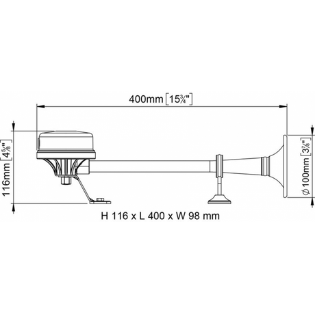 Marco 12-Volt-Schiffshorn 132 040 12