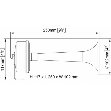Marco 12-Volt-Schiffshorn 132 120 12