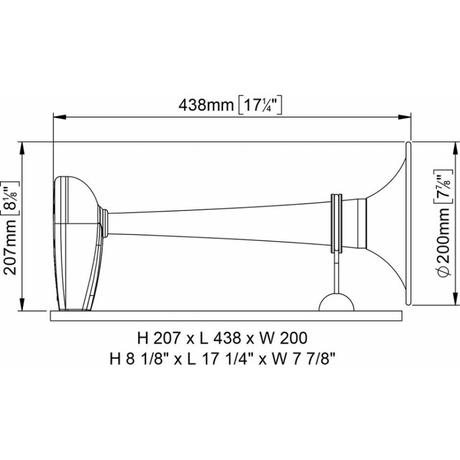 Marco Tromba Cromata 24 V 12/20Mt 150 002 13