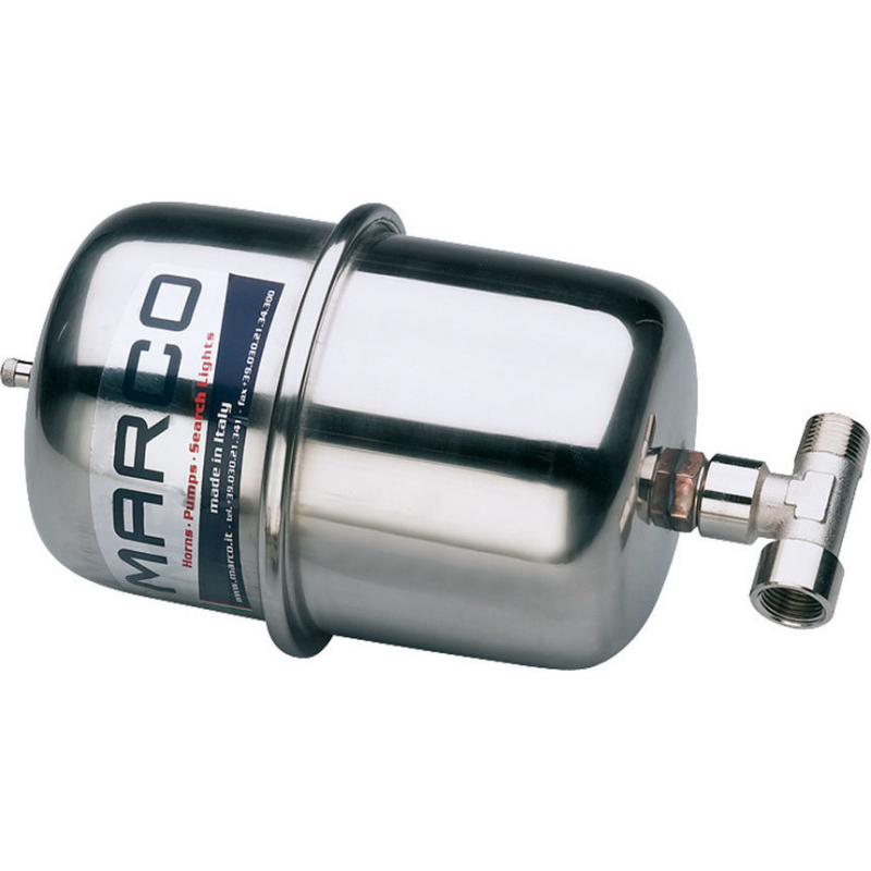 Vaso de expansión de acero inoxidable Marco 165 081 10