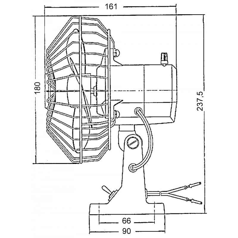 Marine Town Nautica Oszillierender Ventilator 12 Volt 8403083 - 12 V.