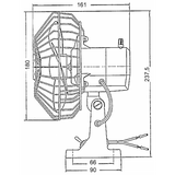 Marine Town Nautica Oszillierender Ventilator 12 Volt 8403083 - 12 V.