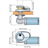Quick Vertical Anchor Windlass Dp1 mit Glocke 500W 12 Volt B.6 FSDP10512D06A00