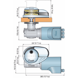 Quick Salpa Ancora Verticali Dp3 con Campana 1500W 12 Volt B.8 FSDP31512D08A00