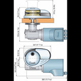 Quick Salpa Ancora Verticali Dp3 con Campana 1500W 12 Volt B.8 FSDP31512D08A00