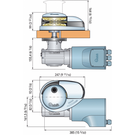 Quick Salpa Ancora Verticali Dp3 Serratura Campana 1500W 12 Volt B.8 FSDP31512008A00