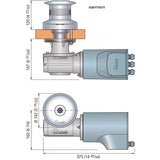 Quick Tumbler Winch 1500W 12 Volt Bell Diameter 142 mm TB4 1512