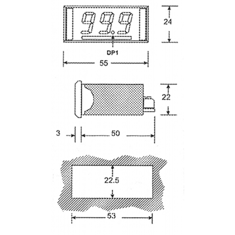 Binding Union Voltmetro Digitale 1513-T