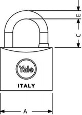 Yale Lucchetto standard 50 mm