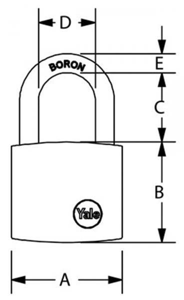 Yale Spezial-Vorhängeschloss 50 mm