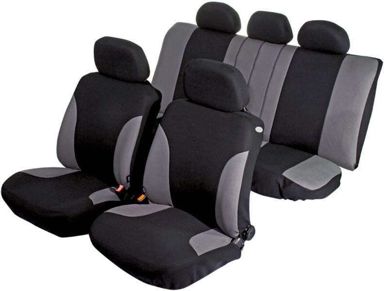 Cora Serie completa coprisedili Favorit grigio/nero