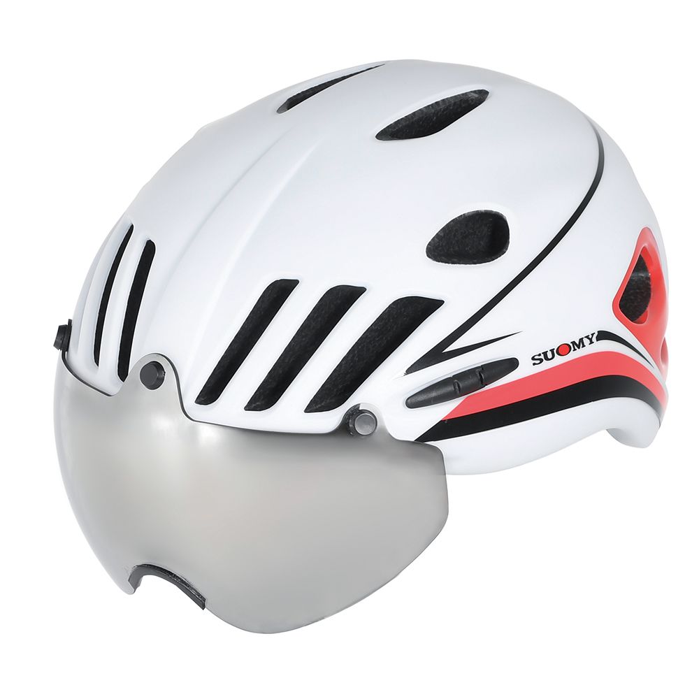 Suomy Casco Bicicletta VISION Bianco-Rosso M