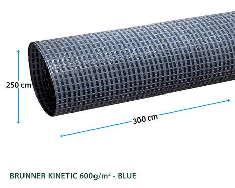 Brunner Rotolo Kinetic 600 H2,5x30m Blu-Grigio