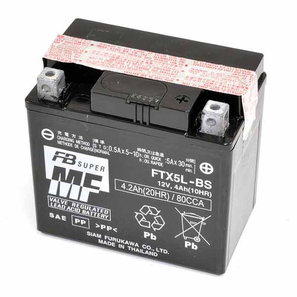 Batteria Moto Furukawa FTX5L-BS (Sigillata Con Acido A Corredo) 12V/4Ah