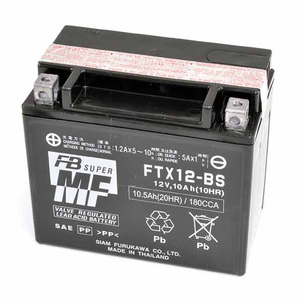 Batteria Moto Furukawa FTX12-BS (Sigillata Con Acido A Corredo) 12V/10Ah