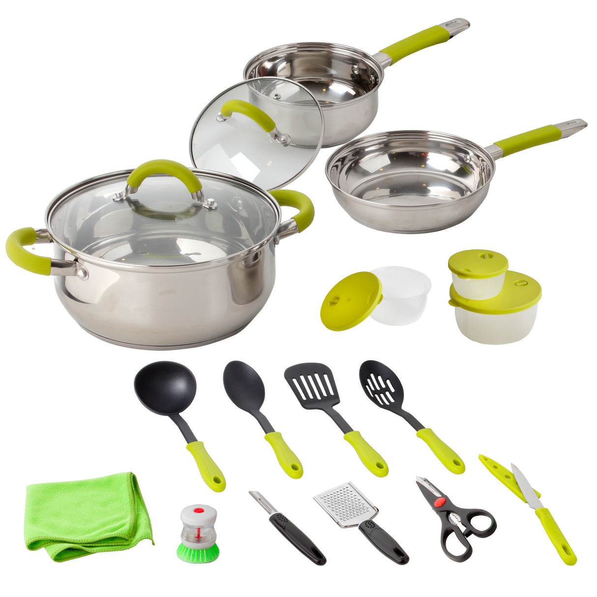 Brunner Set cucina Omnibox 18+2 pezzi 0804028N