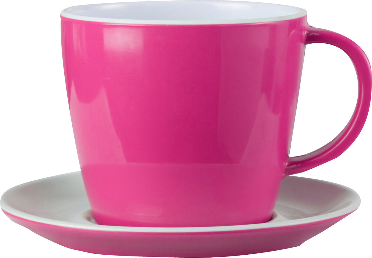 Brunner Tazza con piattino pink