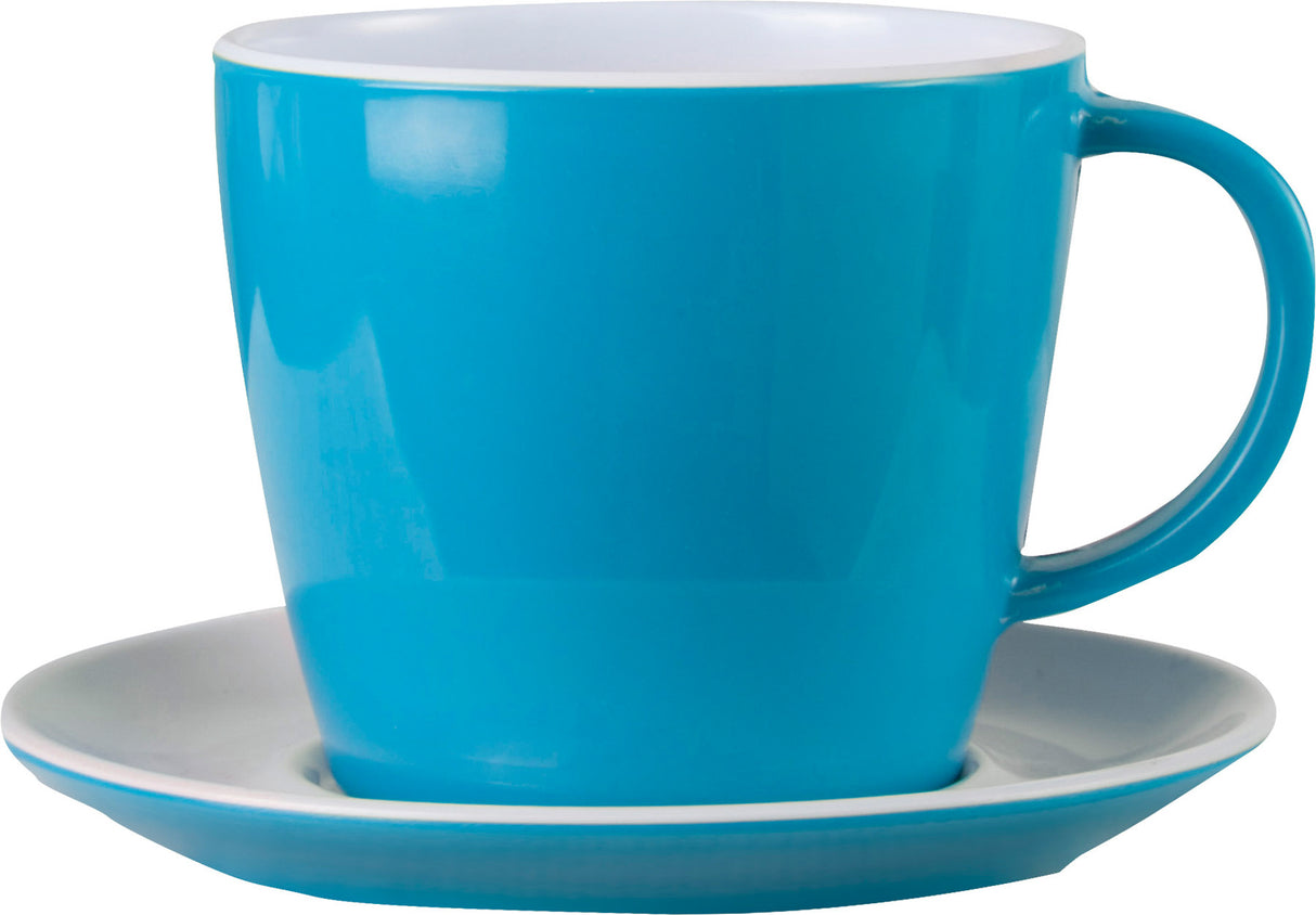 Brunner Tazza con piattino blu