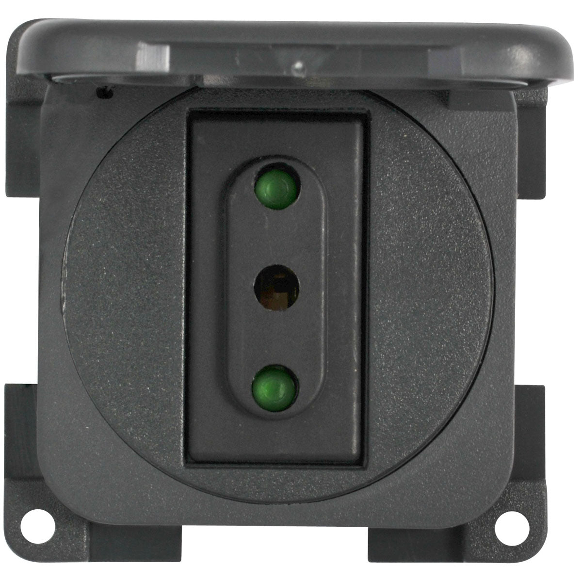 Cbe Italian 230V socket with cover and protective box, white color